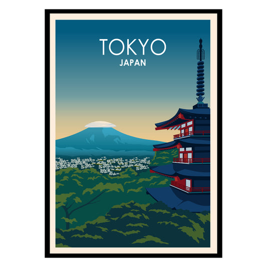 Tokyo Mt Fuji Poster