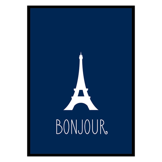 Bonjour Paris Poster