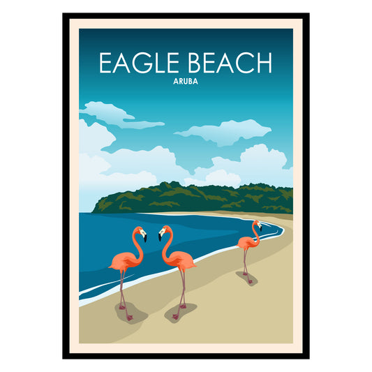 Eagle Beach Aruba Poster