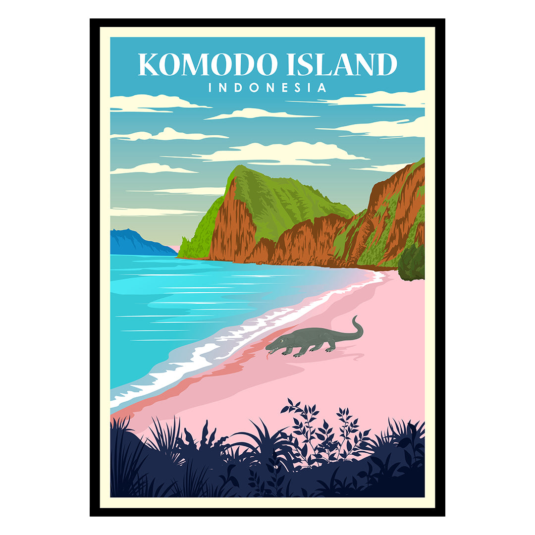 Komodo Island Bali Poster
