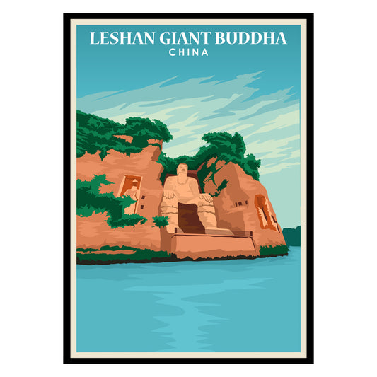 Leshan Giant Buddha Poster