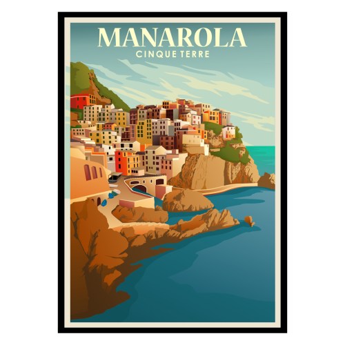 Manarola Cinque Terre Poster