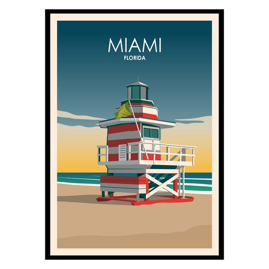 Miami Florida US Poster