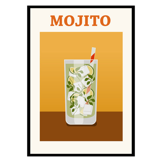 Mojito Cocktail Cuba Poster