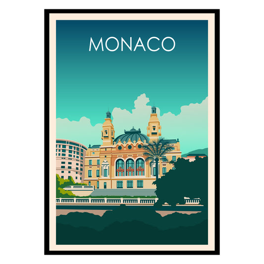 Monaco Monte Carlo Poster