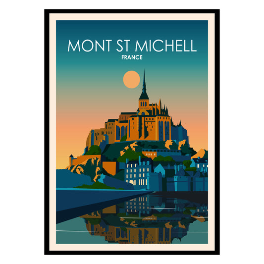 Mont St Michelle France Poster