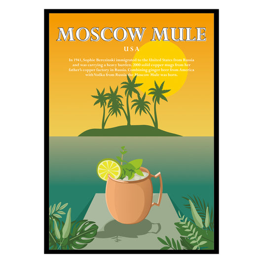 Moscow Mule Cocktail Poster