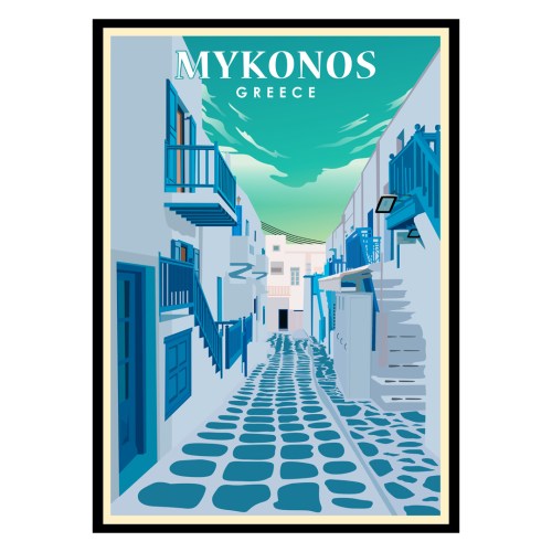 Mykonos Greece Poster