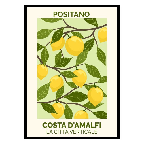 Positano Lemons Amalfi Coast Poster