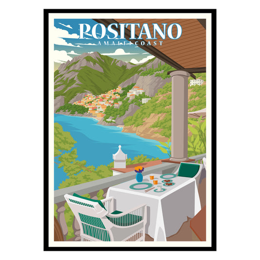 Positano Amalfi Coast No2 Poster