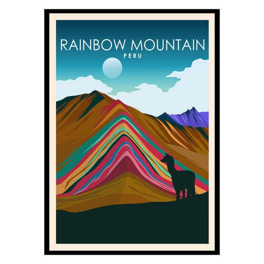 Rainbow Mountain Poster