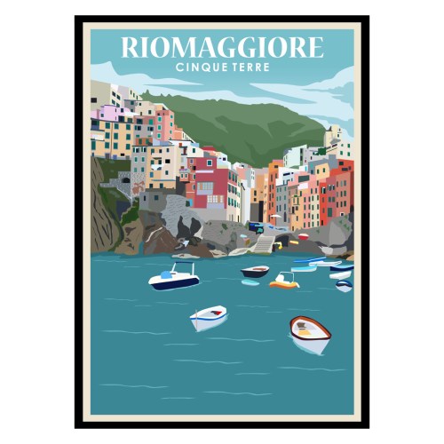 Riomaggiore Cinque Terre Poster