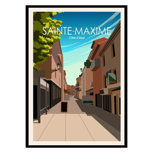 Sainte-Maxime Côte d’Azur Poster
