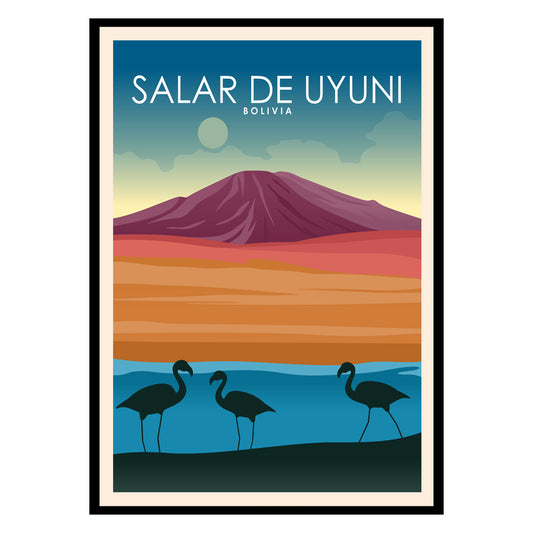 Uyuni Salt Flat Poster