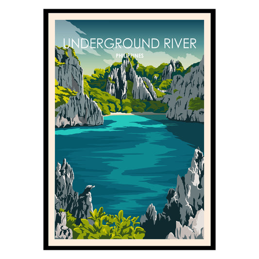 Underground River Philippines Poster