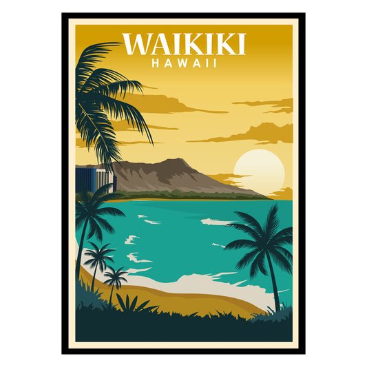 Waikiki Hawaii Poster
