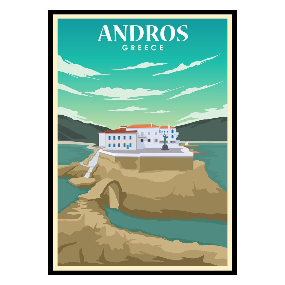 Andros Cyclades Verdant Ravines Poster