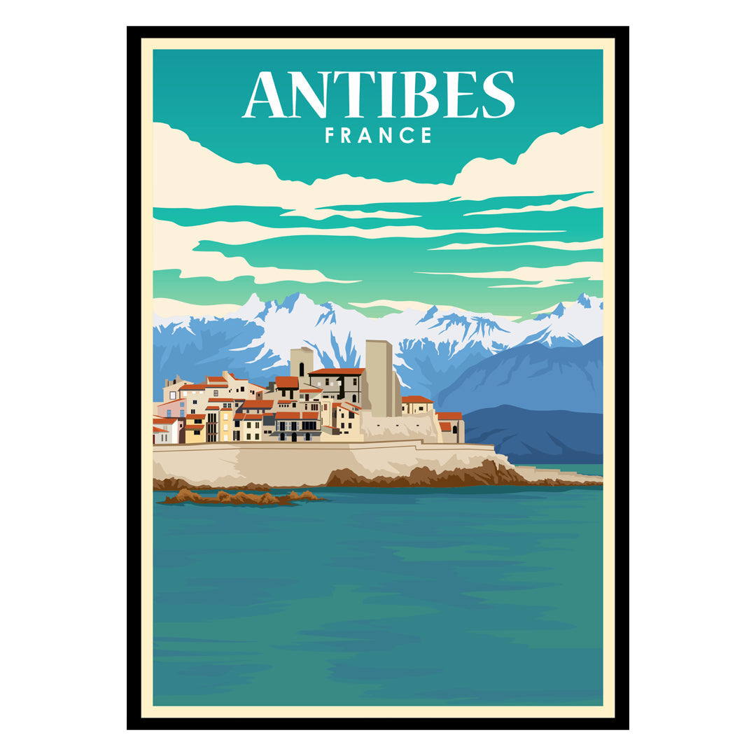Sunlit Ramparts of Antibes France Poster