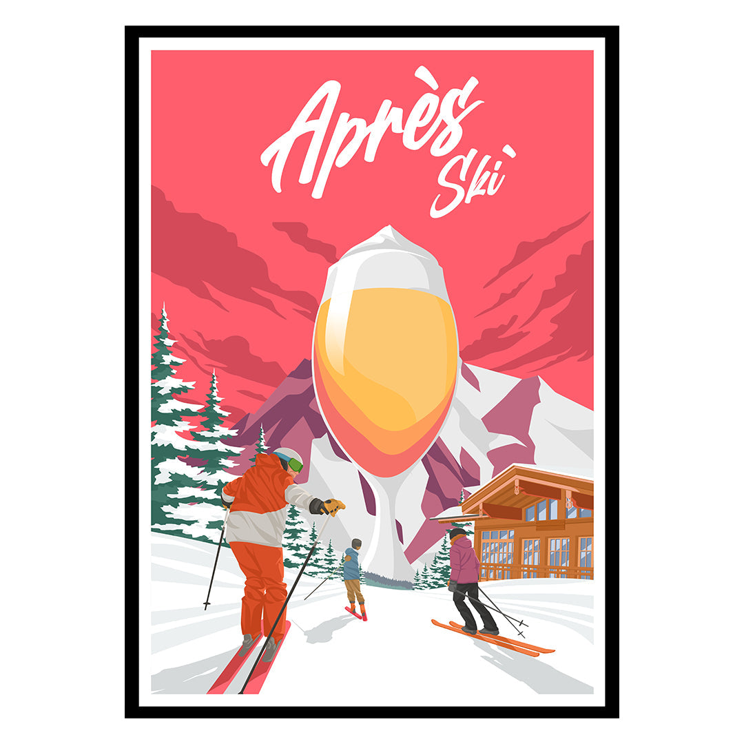Après-Ski Glow in Red Jacket Serenity