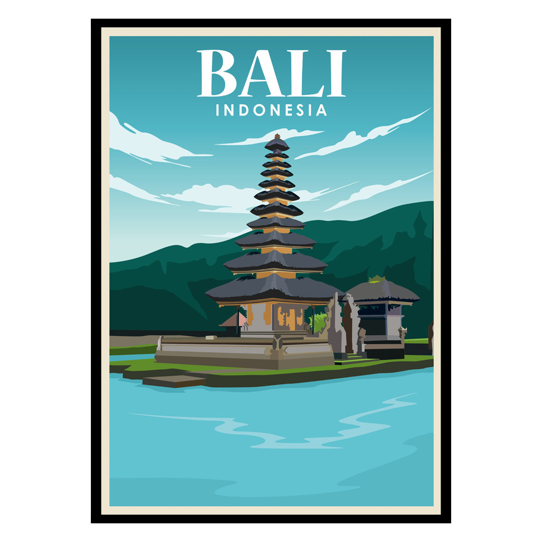 Emerald Terraces of Bali Poster