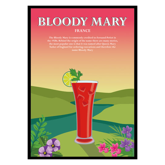Crimson Bloody Mary Glow in Velvet Bar Light