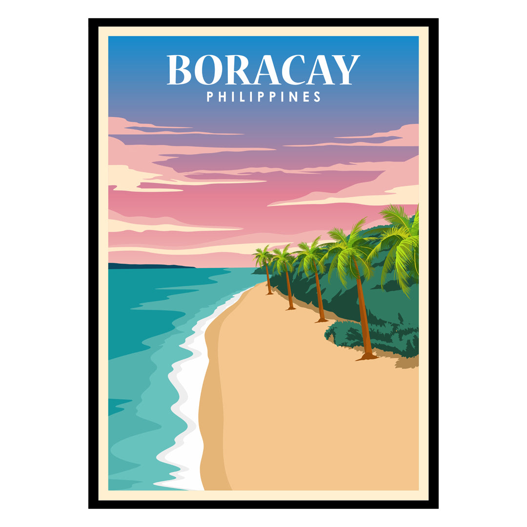 Boracay's Powdery Shores Wall Poster