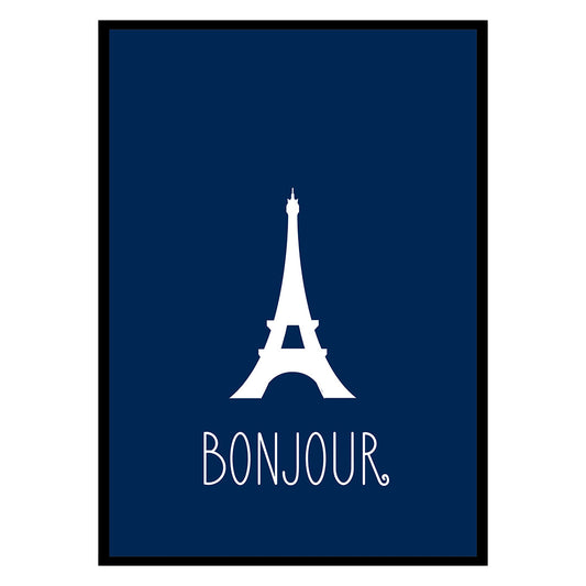 Bonjour Paris: Dawn Over Eiffel Silhouette