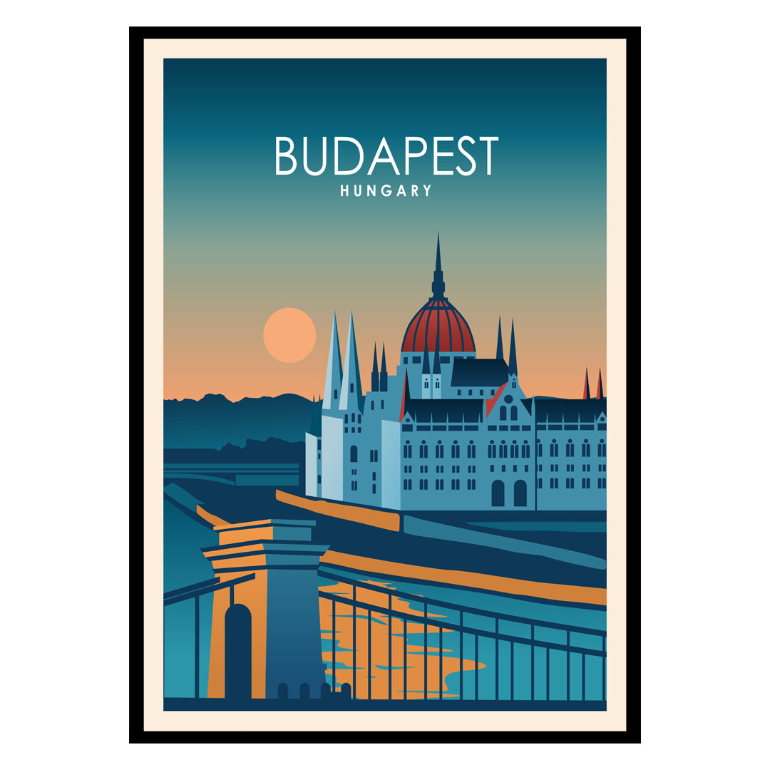 Danube Whispers: Budapest Poster Elegance