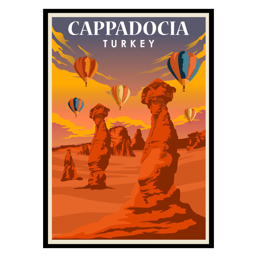 Cappadocia's Dawn Balloons Wall Art