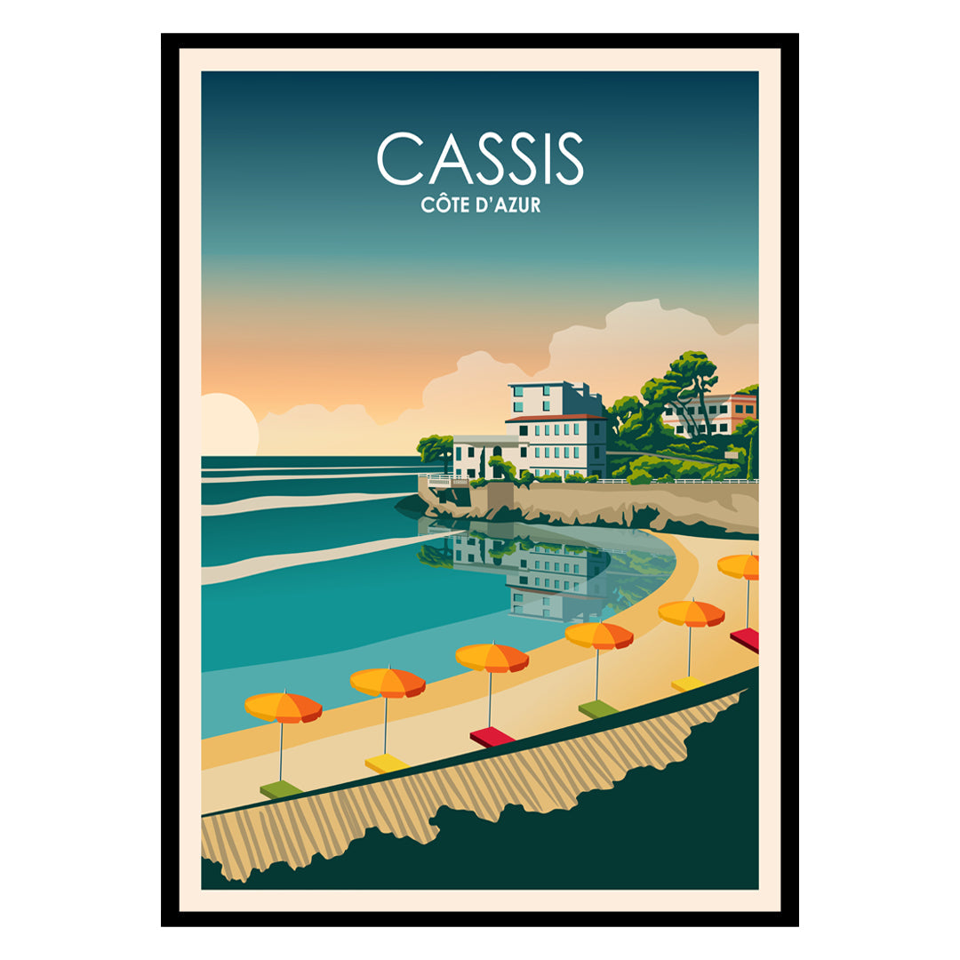Cassis Harbor Glow: Côte d'Azur Poster