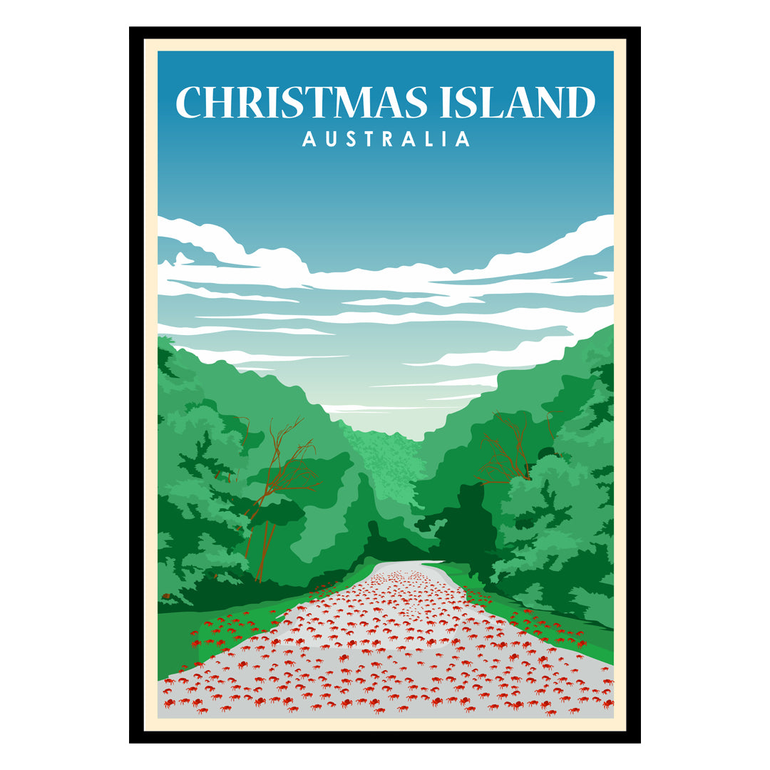 Christmas Island Australia Poster: Coral Coast Calm