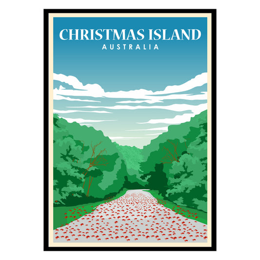 Christmas Island Australia Poster: Coral Coast Calm