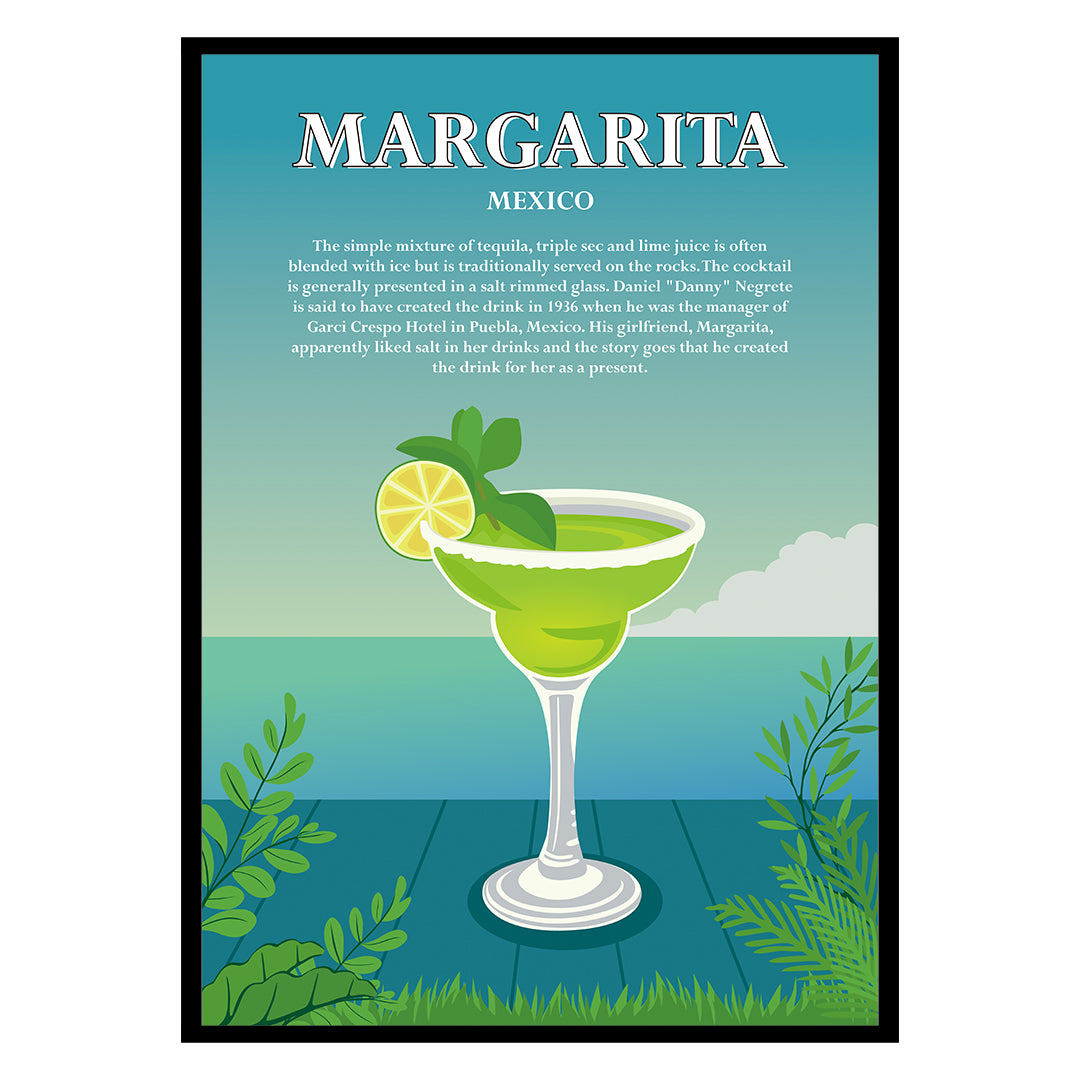 Margarita Cocktail Poster