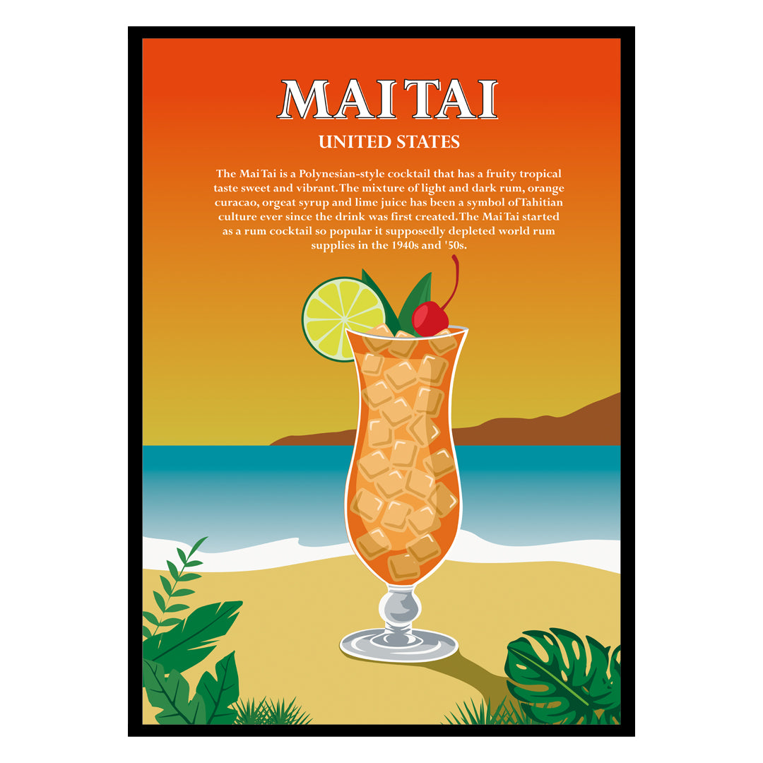 Mai Tai Cocktail Poster