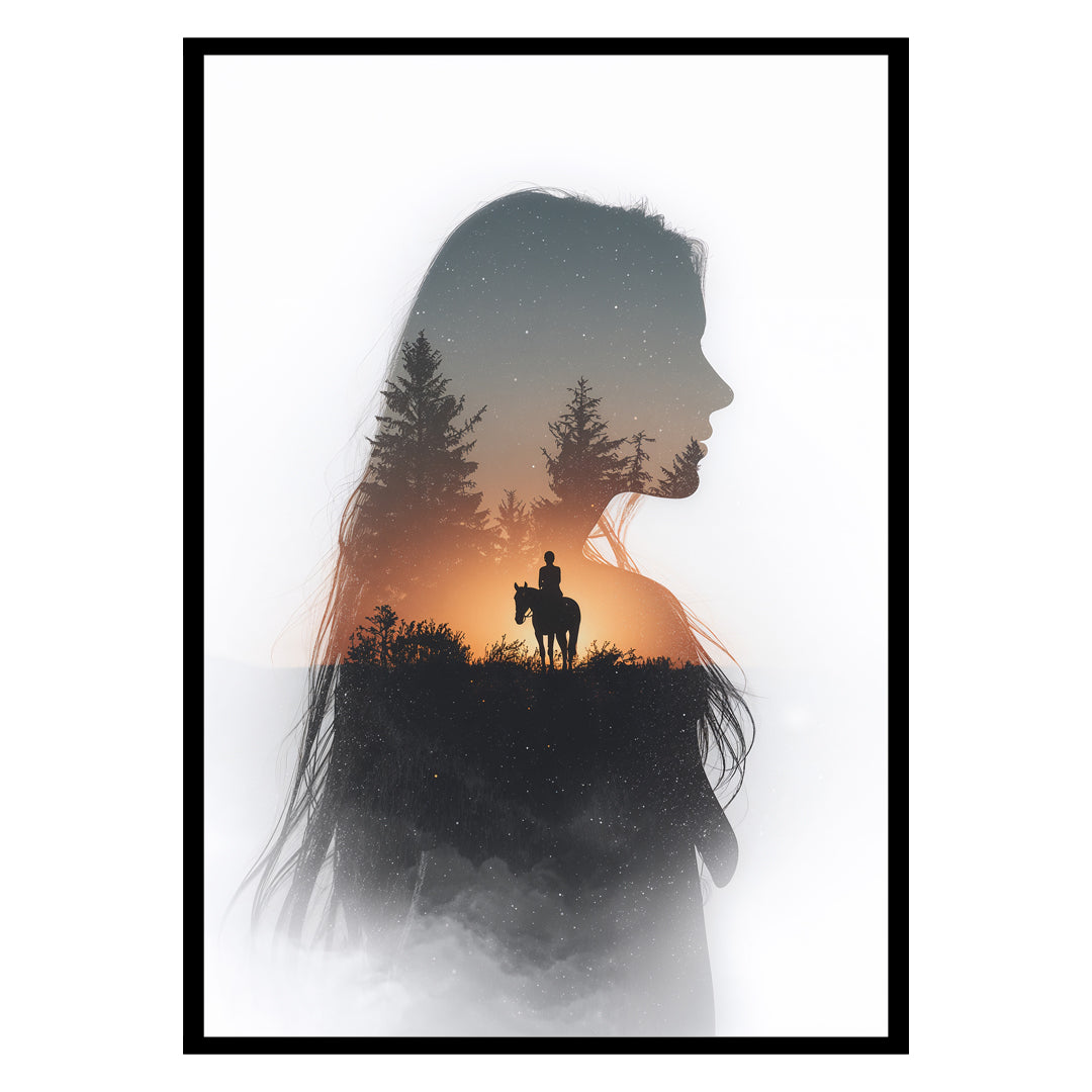 A Woman and Her Horse Poster