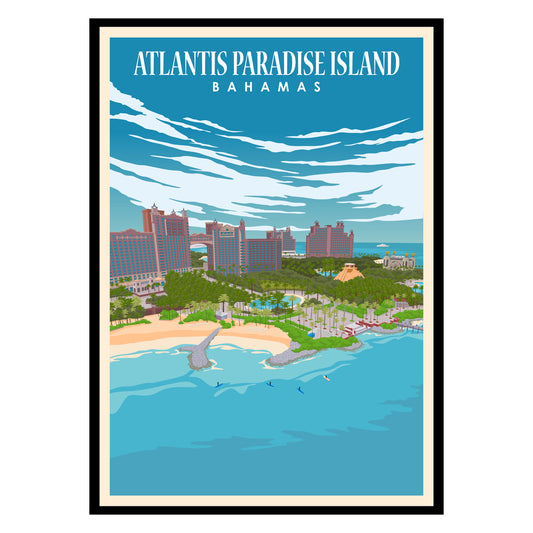 Atlantis Paradise Island Bahamas Poster