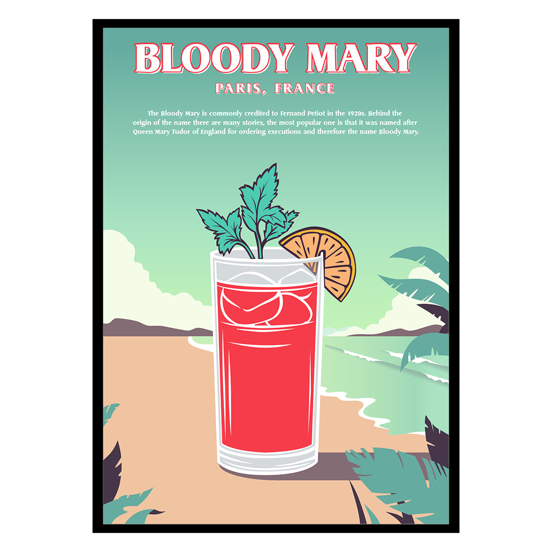 Bloody Mary Cocktail Poster