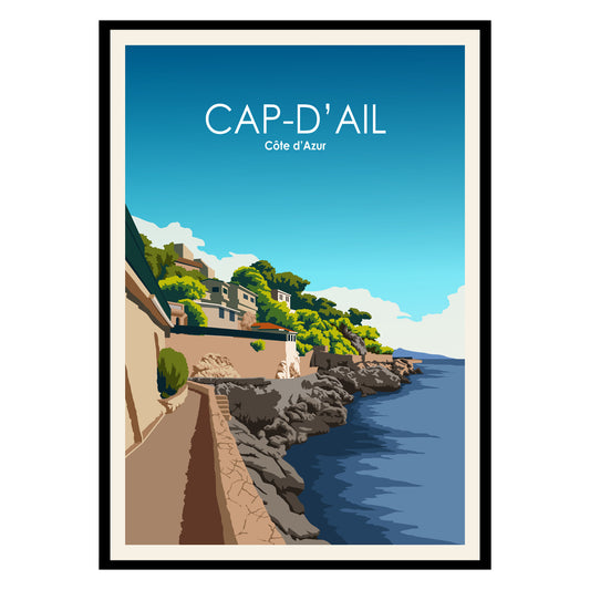 Cap-d'Ail Côte d'Azur Poster