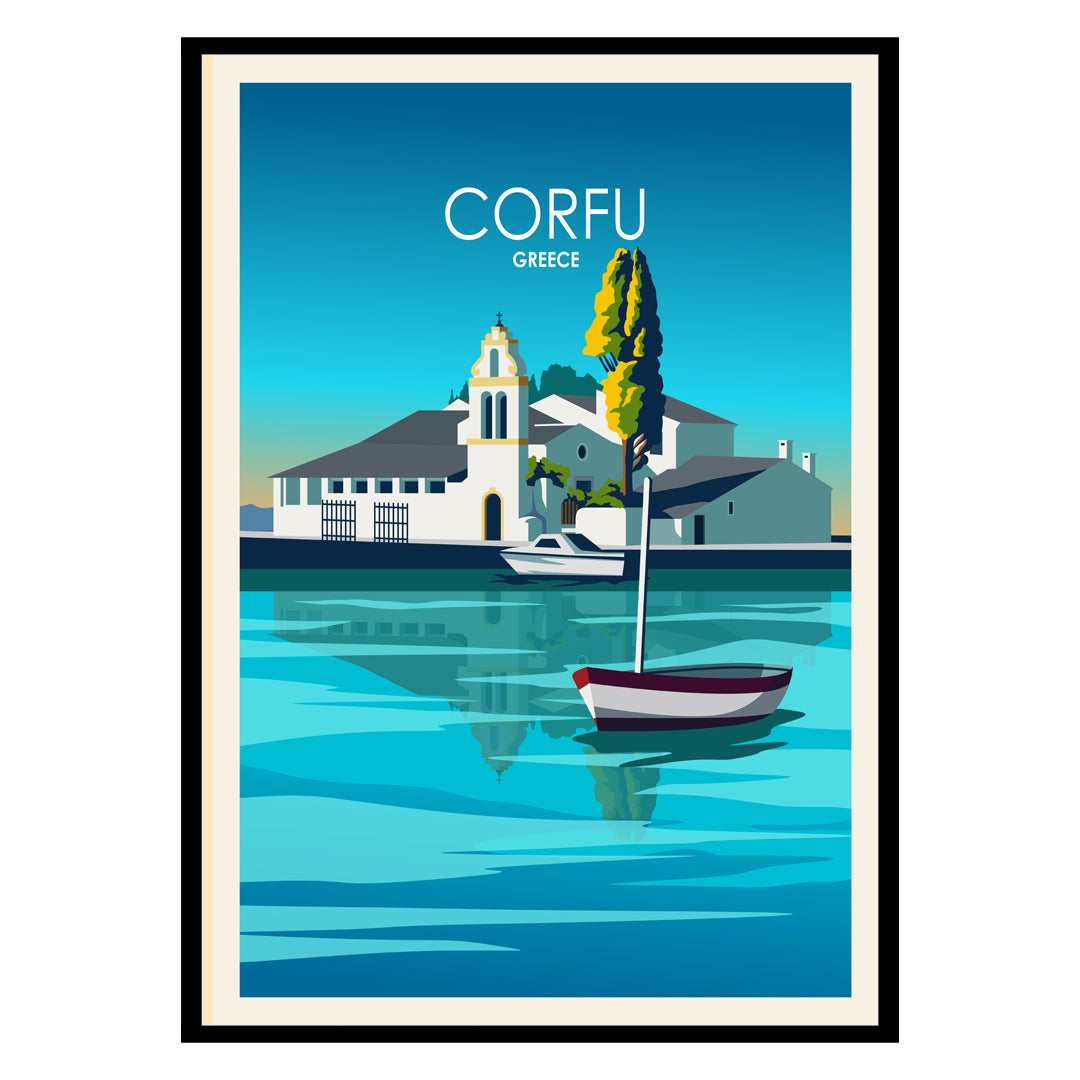 Corfu Greece Poster