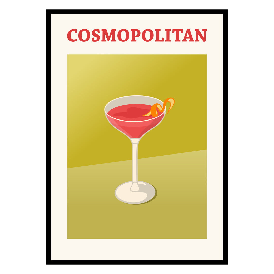 Cosmopolitan Cocktail Poster