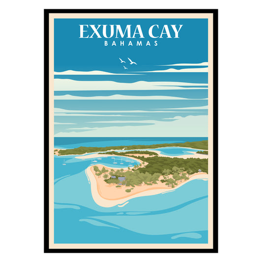 Exuma Cay Bahamas Poster