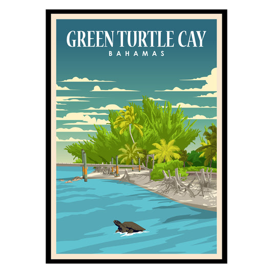 Green Turtle Cay Bahamas Poster