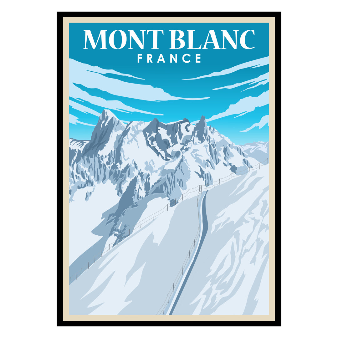 Mont Blanc France Poster