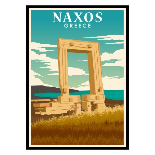 Naxos Cyclades Greece Poster