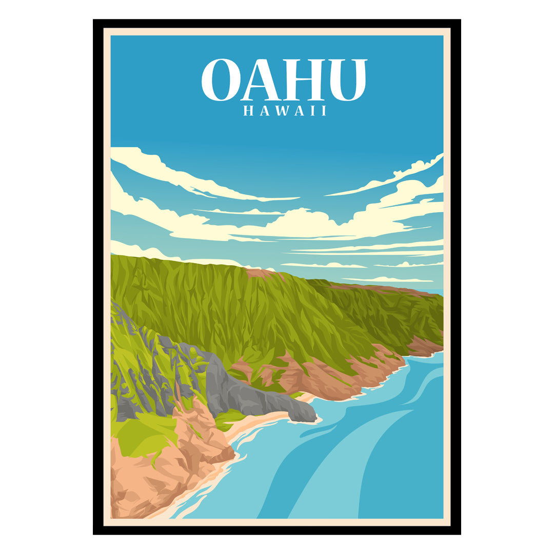 Oahu Hawaii USA Poster