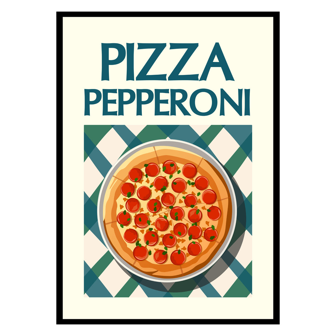 Pepperoni Pizza Poster