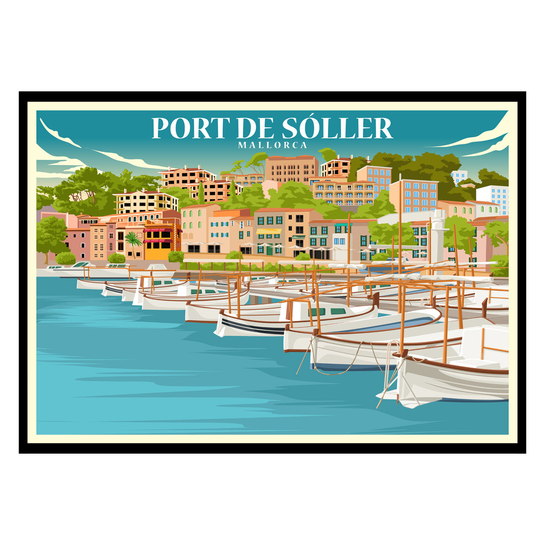 Port de Sóller No2 Mallorca Poster