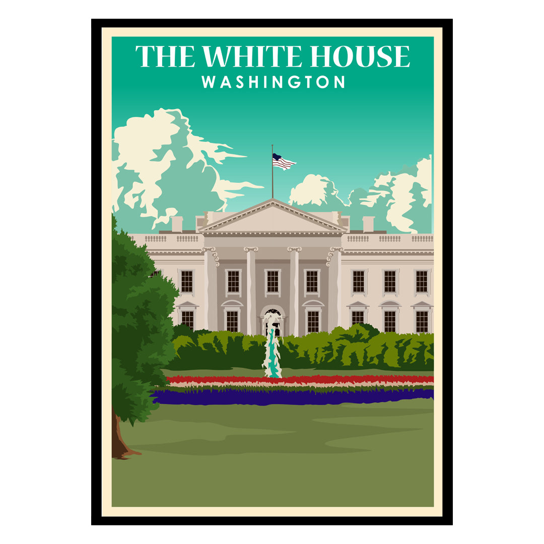 The White House Washington Poster