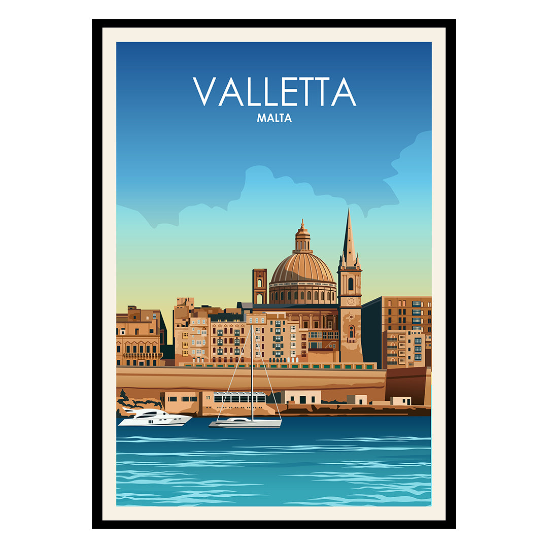 Valetta Malta Poster